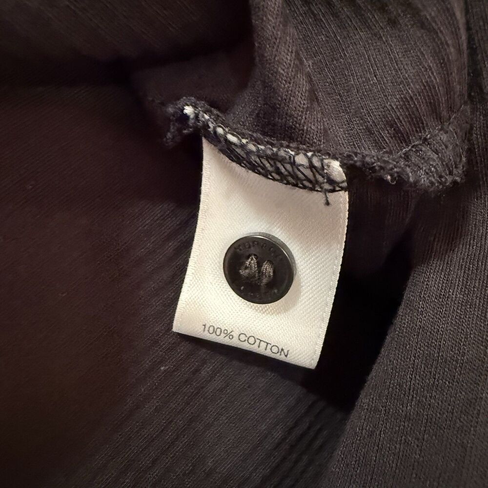 Murano Liquid Luxury XL Black Ribbed 100% Cotton Long Sleeve Polo Shirt Mens - Picture 4 of 8